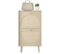 GEK208130 Moderno Scarpiera a 2 cassetti in rattan, scarpiera, scarpiera, organizer Organizzatore