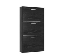 GEK208130 Moderno Scarpiera a 3 cassetti, scarpiera autoportante, organizer for scarpiera, organizer for scarpe da ingresso for la casa Organizzatore(Nero)
