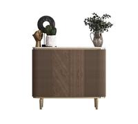 GEK208130 Moderno Scarpiera in legno a 4 ripiani con doppia anta da 120 cm for ingresso, corridoio, soggiorno, scarpiera, marrone Organizzatore