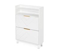 GEK208130 Moderno Scarpiera nascosta salvaspazio con 2 cassetti ribaltabili scarpiera scarpiera stretta for ingresso/corridoio/armadio scarpiera Organizzatore