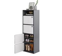GEK208130 Moderno Scarpiera porta d'ingresso della casa contro il muro mobile d'ingresso portaoggetti stretto alto verticale tridimensionale di grande capacità Organizzatore