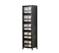 GEK208130 Moderno Scarpiera Porta for la casa Scarpiera for ingresso di grande capacità Organizzatore salvaspazio Semplice in legno massello Organizzatore(10 layers)