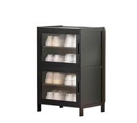 GEK208130 Moderno Scarpiera Porta for la casa Scarpiera for ingresso di grande capacità Organizzatore salvaspazio Semplice in legno massello Organizzatore(4 layers)