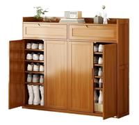 GEK208130 Moderno Scarpiera semplice e moderna for la casa Porta scarpiera Armadio di stoccaggio di grande capacità Armadio di stoccaggio for balcone in legno multistrato Organizzatore