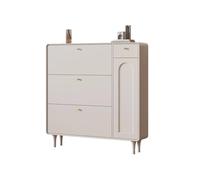 GEK208130 Moderno Scarpiera ultra sottile a secchiello ribaltabile for uso domestico, armadio d'ingresso in stile crema, salvaspazio, grande capacità, portascarpe Organizzatore