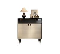 GEK208130 Moderno Scarpiera vintage a doppia anta for ingresso, mobiletto portaoggetti in legno indipendente for corridoio, 100 cm Organizzatore