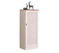 GEK208130 Moderno Semplice ingresso moderno Persiane traspiranti Scarpiera con porta singola for la casa Ripiano for scarpe regolabile Organizzatore(Bianco)