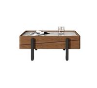 GEK208130 Moderno Set di tavolini da caffè quadrati regolabili minimalisti moderni, design salvaspazio for piccoli soggiorni Decorativo