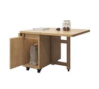 GEK208130 Moderno Tavolini pieghevoli, tavolino con mobiletto for soggiorno, comodino for camera da letto, tavolino mobile for divano, tavolo da pranzo con ruote Decorativo
