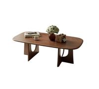 GEK208130 Moderno Tavolino da caffè in legno massello for piccoli soggiorni, tavolino basso compatto for appartamenti moderni, design minimalista, ideale for case in affitto Decorativo(100cm)