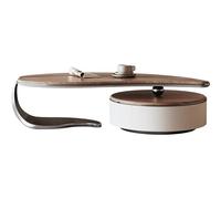 GEK208130 Moderno Tavolino da caffè vintage in noce for soggiorno, design dalla forma unica, tavolino da tè in stile retrò, perfetto for l'uso domestico, mobili eleganti e durevoli Decorativo