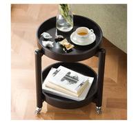 GEK208130 Moderno Tavolino da divano, tavolino da caffè, tavolino da salotto, tavolino da balcone, comodino, mensola Decorativo(Nero)