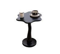GEK208130 Moderno Tavolino laterale in legno a forma di nuvola, design moderno e minimalista, tavolino creativo for divano, perfetto for soggiorno o camera da letto, salvaspazio Decorativo(Nero)