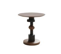 GEK208130 Moderno Tavolino laterale in legno di noce vintage, tavolino da caffè in legno massello piccolo, tavolo angolare retrò, tavolino decorativo for divano, arredamento for soggiorno Decorativo
