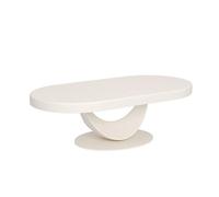 GEK208130 Moderno Tavolino ovale in legno for soggiorno - Tavolino in legno massello salvaspazio for case compatte Decorativo(120cm)