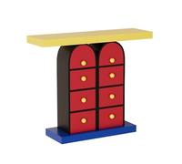 GEK208130 Moderno Tavolo da ingresso, tavolo consolle, decorativo, tavolini divano for soggiorno con 6 cassetti portaoggetti, centro di intrattenimento 45,28" Corridoio