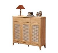 GEK208130 Moderno Tutti gli armadi in legno, scarpiere for la casa, soggiorno, armadietti economici for piccoli appartamenti fuori dalla porta Organizzatore(Wood color)