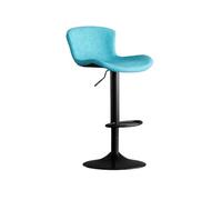 GEK208130 Multiuso (60-80 cm) Sgabello da bar semplice for ascensore di moda Sgabello alto for uso domestico moderno Sedia girevole in ferro con schienale di lusso leggero Moderni(Blue)