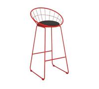 GEK208130 Multiuso Grande sedia da bar in ferro semplice da cucina, bar, negozio di tè al latte, seggiolone for casa, multicolore opzionale Moderni(Red)