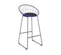 GEK208130 Multiuso Grande sedia da bar in ferro semplice da cucina, bar, negozio di tè al latte, seggiolone for casa, multicolore opzionale Moderni(Blue)