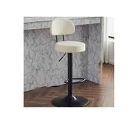 GEK208130 Multiuso Moda Casa Sgabello Alto Sollevatore Cassiere Sedia Alta Sgabello Girevole Sgabello da Bar Frontale Sgabello Rotondo Commerciale Sedia Girevole Moderni(Bianco)