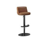 GEK208130 Multiuso Moderno semplice seggiolone in acciaio inossidabile for uso domestico, può essere sollevato e girevole, sgabelli da bar, bancone da bar, sgabelli da bar Moderni(Bruin)