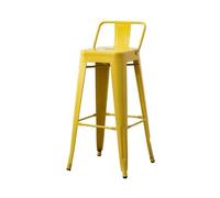 GEK208130 Multiuso Sedia alta in stile industriale, barile di benzina, ferro decorativo, bar, bar, sgabelli da bar in stile retrò, sgabelli da ristorante Moderni(Yellow)