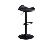 GEK208130 Multiuso Sedia da bar alla moda Il seggiolone in ferro può sollevare e girare Sgabello alto di lusso leggero Sgabelli da bar moderni con schienale semplice Moderni(Nero)