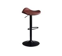 GEK208130 Multiuso Sedia da bar alla moda Il seggiolone in ferro può sollevare e girare Sgabello alto di lusso leggero Sgabelli da bar moderni con schienale semplice Moderni(Red)