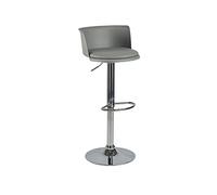 GEK208130 Multiuso Sedia da bar alla moda Sedia da bar girevole Sgabello da bar moderno semplice in ferro Sgabello da bar regolabile in altezza con schienale Moderni(Grijs)