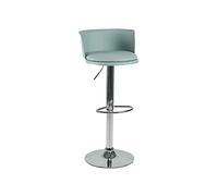 GEK208130 Multiuso Sedia da bar alla moda Sedia da bar girevole Sgabello da bar moderno semplice in ferro Sgabello da bar regolabile in altezza con schienale Moderni(Light green)