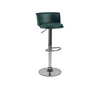 GEK208130 Multiuso Sedia da bar alla moda Sedia da bar girevole Sgabello da bar moderno semplice in ferro Sgabello da bar regolabile in altezza con schienale Moderni(Green)