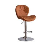 GEK208130 Multiuso Sedia da bar con schienale alto, moderna, semplice, for uso domestico, sgabelli da bar scandinavi, sgabelli da bar anteriori Moderni(Orange)