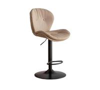 GEK208130 Multiuso Sedia da bar con schienale alto, moderna, semplice, for uso domestico, sgabelli da bar scandinavi, sgabelli da bar anteriori Moderni(Bruin)