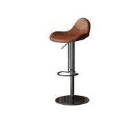 GEK208130 Multiuso Sedia da bar di lusso leggera e alla moda Seggiolone girevole for uso domestico Sgabello da bar Sedia da isola in acciaio inossidabile Moderni(Bruin)