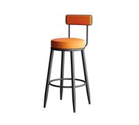 GEK208130 Multiuso Sedia da bar in ferro nordico Panca da isola for ristorante, semplice e moderna, lussuosa, con schienale alto e gambe alte Moderni
