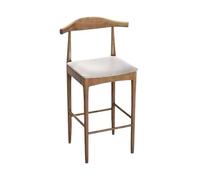 GEK208130 Multiuso Sedia da bar in legno con schienale semplice for casa, ristorante, bar, balcone, seggiolone Moderni