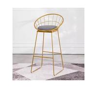 GEK208130 Multiuso Sedia da bar Schienale semplice e alla moda Arte del ferro Sedia da pranzo for la casa Sgabello da negozio di abbigliamento con gambe alte Moderni