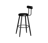 GEK208130 Multiuso Sedie da bar nordiche, sgabelli alti for la casa Sedie da pranzo for bar e ristoranti Moderni(Nero)