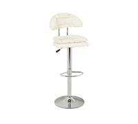 GEK208130 Multiuso Seggiolone for la casa con schienale di lusso leggero, moderno e creativo, con pacchetto morbido, sedia da bar con ascensore, semplice sedia girevole Moderni(Bianco)