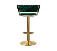 GEK208130 Multiuso Seggiolone girevole for reception da bar for la casa con schienale regolabile, sgabello alto (65-80 cm) Moderni(Green)