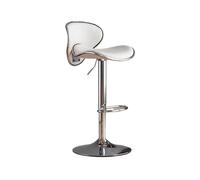 GEK208130 Multiuso Sgabelli alti in pelle PU Sedie da bancone for isola da cucina Schienale di lusso leggero Sgabelli da bar europei Sedia da bar sollevabile Moderni(Bianco)