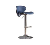 GEK208130 Multiuso Sgabelli alti in pelle PU Sedie da bancone for isola da cucina Schienale di lusso leggero Sgabelli da bar europei Sedia da bar sollevabile Moderni(Blue)
