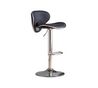 GEK208130 Multiuso Sgabelli alti in pelle PU Sedie da bancone for isola da cucina Schienale di lusso leggero Sgabelli da bar europei Sedia da bar sollevabile Moderni(Nero)