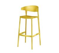 GEK208130 Multiuso Sgabelli da bar for uso domestico Sgabelli alti impilabili for caffè e ristoranti Sgabelli alti Sgabelli da bar moderni e semplici Sgabelli alti Moderni(Yellow)