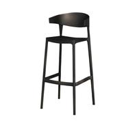 GEK208130 Multiuso Sgabelli da bar for uso domestico Sgabelli alti impilabili for caffè e ristoranti Sgabelli alti Sgabelli da bar moderni e semplici Sgabelli alti Moderni(Nero)