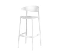 GEK208130 Multiuso Sgabelli da bar for uso domestico Sgabelli alti impilabili for caffè e ristoranti Sgabelli alti Sgabelli da bar moderni e semplici Sgabelli alti Moderni(Bianco)
