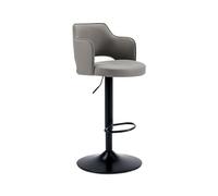 GEK208130 Multiuso Sgabelli da bar rialzati da 62-83 cm Bar Ristorante Caffetteria Sgabelli alti Cucina moderna Sedia da isola girevole Moderni(Grijs)