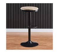 GEK208130 Multiuso Sgabello alto moderno e semplice da bar con sedia da pranzo regolabile in altezza con rotazione a 360 gradi (67-80 cm) Moderni(Nero)