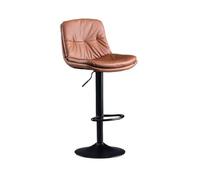 GEK208130 Multiuso Sgabello da bar con sollevamento 60-80 cm Sgabello da bar moderno e semplice Sgabello da scrivania Schienale Sedia Luce Lusso Sgabello alto Sedia for la casa Moderni(Bruin)